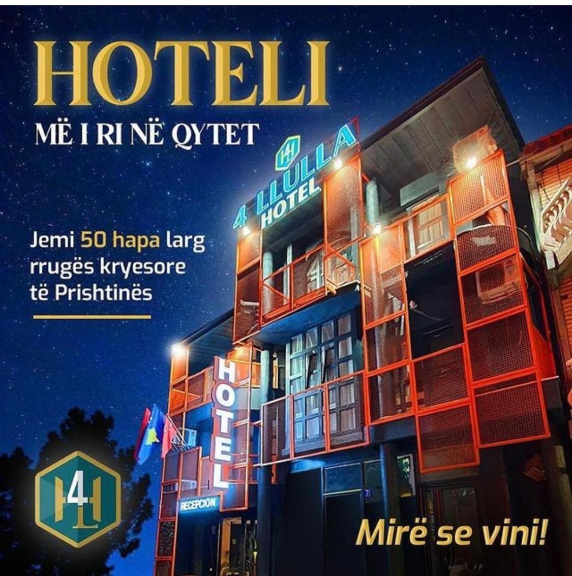 Hotel 4 Llulla Pristina Exteriör bild